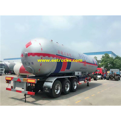 Tri-axle 62 CBM Propane Gas Tank Trailers