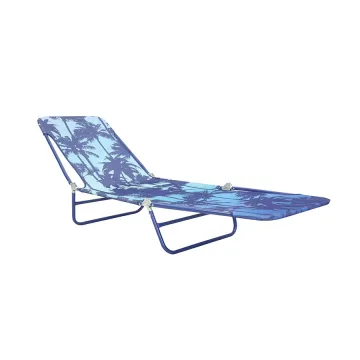 Customized Adjustable Steel Tube Folding Reclining Beach Bed