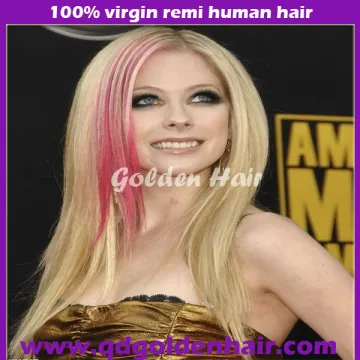 100% High Quality Human Virgin Full Lace Wig Sew In