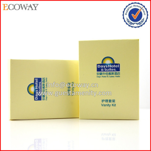 OEM Newest Card Box High Quality Disposable Hotel Welcome Kit