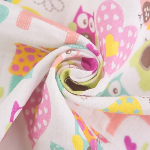 Manufacturers Price Cartoon Digital Printed Bamboo Cotton Muslin Fabric for Baby Blanket