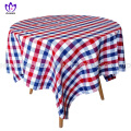 100% cotton grid table cloth-square for sale