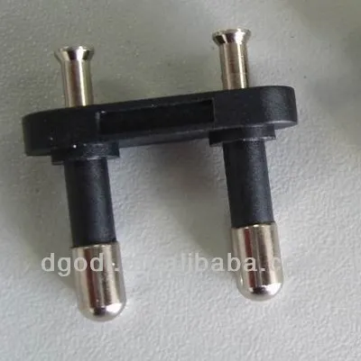 custom made nickel plated copper plug insert pin, plug insert