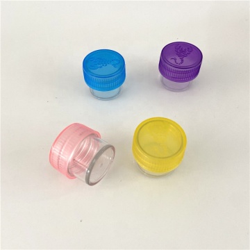 YURUI Child-Resistant Pop Top Pill Bottle - Small Medical Glass Container with Lids