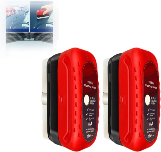 2024 Automotive Oil Film Cleaning Brush with Reusable Foam Sprayer