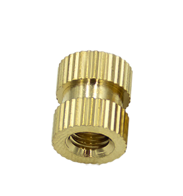 brass knurled thread insert nut