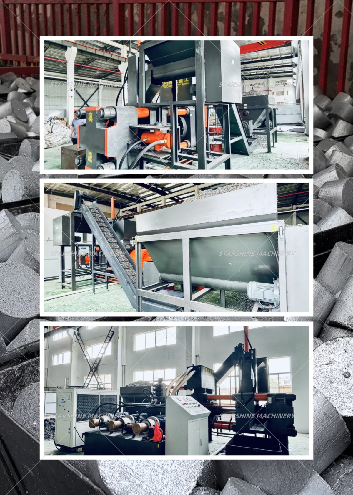 aluminum chips briquetting machine