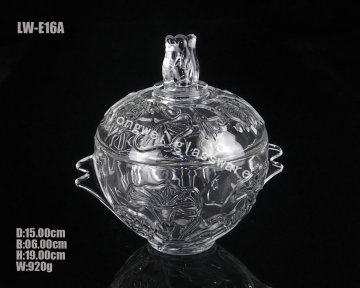 Glass Storage Jars/Glassware/Household/Kitchen Products (LW-E16A)