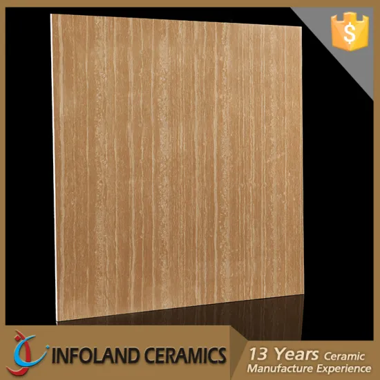 Wooden Finish Polished Non Slip Ceramic Floor 60*60 Artificial Grass Arabesque Tile