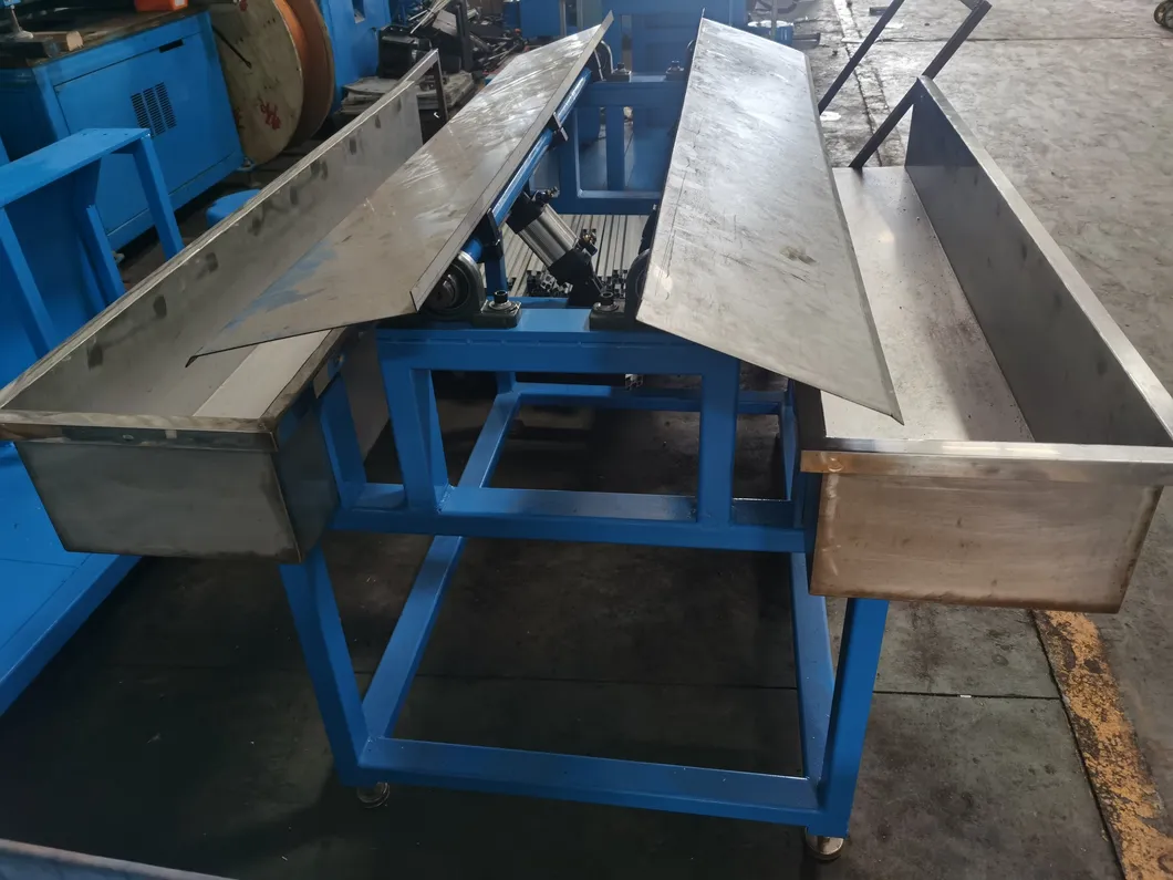 3kw連続送り銅管矯正機及びチップレス切断機