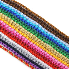 5mm 5 meters 3 Shares Twisted Cotton Nylon Cords Colorful DIY Craft Braided Decoration Rope Drawstring Belt Accessories JK2020