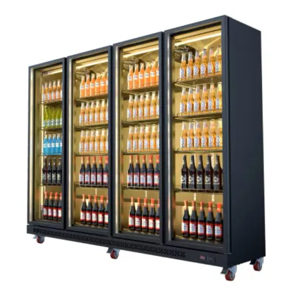 Commercial Four-Door Full-Screen Wine Cabinet Refrigerator