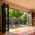 Folding glass aluminium patio door