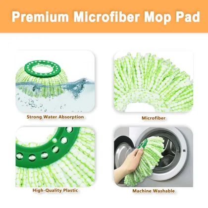Reusable Microfiber Spin Mop Refill Head for Libman Tornado Spin Mop