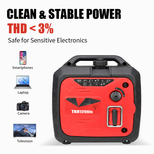 Generador de gasolina inversor silencioso portátil de 1kw