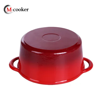 Classic Cast Iron Enamel Kitchen Casserole Pot
