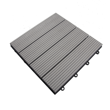 Nouvelle couleur de graphite Cliquez sur des carreaux de sol composite pour terrasse extérieure
