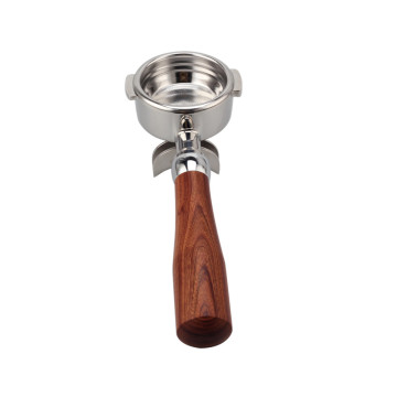 58mm Two-ear Stainless Steel Portafilter with Wood Handle