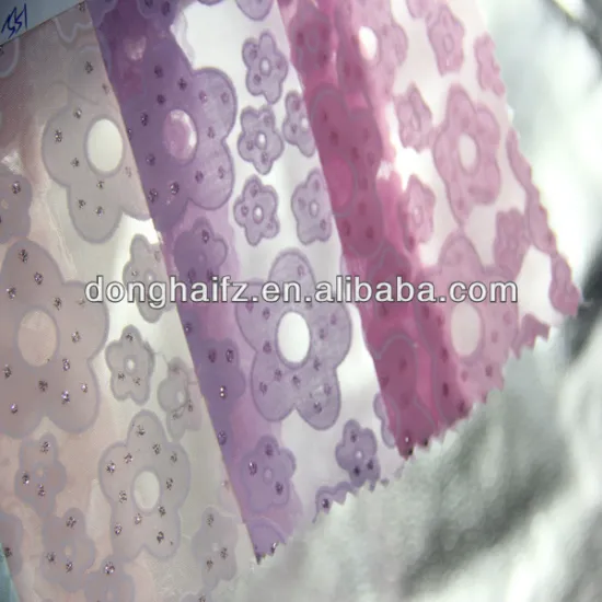 polyester/cotton burnt-out fabric for window curtain