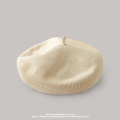 Boina personalizada liso liso sólido color boina bordada boina para mujeres sombrero de boina de alta calidad
