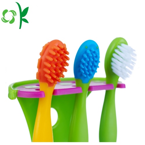 Spazzola dentale orale di cura del dente spazzolino da denti 100% del silicone