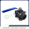 China Three-piece threaded ball valve WCB Supplier