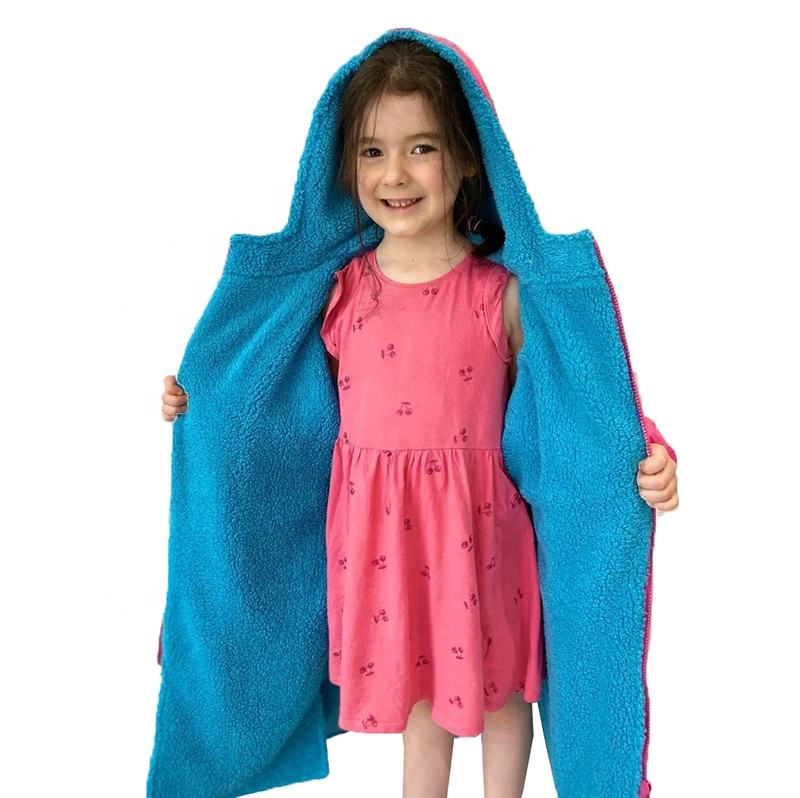 Kids Waterproof Dry Changing Surf Parka Robe