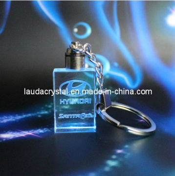 K9 Man-Made Crystal Keychain with LED Lights