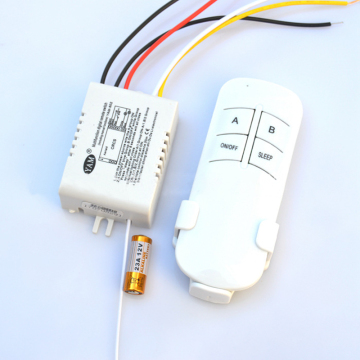 220V Wireless Remote Control Switch - Digital ON/OFF 2 Gang Lamp Light Teleswitch