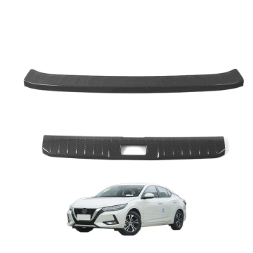OEM 차 ABS 스테인리스 스틸 탄소 섬유 섬유 장식 부품 2020 Nissan Sylphy Tailgate 리어 가드 플레이트 커버