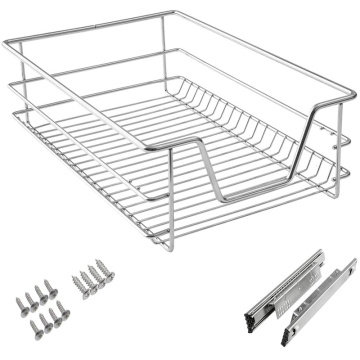 Tiroir de rangement télescopique pour séchoir à vaisselle de 40 cm