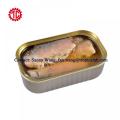 125g Oval Tin Packed Canned Sardine Fish In Vegetable Oil