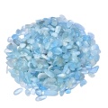 Chip Aquamarine Beads for Home Decoration & Decor Making Jewelry 100Gram Crushed Irregular Tumbled Stone Pieces Beads No hole