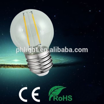 2015 Best CE Certificated 2w led G45 LED Filament Lignting