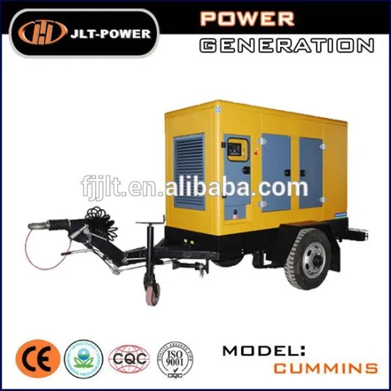 Trailer diesel standby power generator, silent diesel generator set price