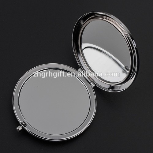 OEM Double Side Luxury Round Pocket Compact Mirror For Ladies And Girls