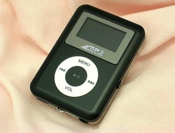Personalizado promocional preto Micro Mini clipes Mp3 Players com porta Usb 128MB, 256MB, para o presente