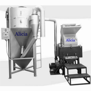 plastic crusher with auto recycling mixing system