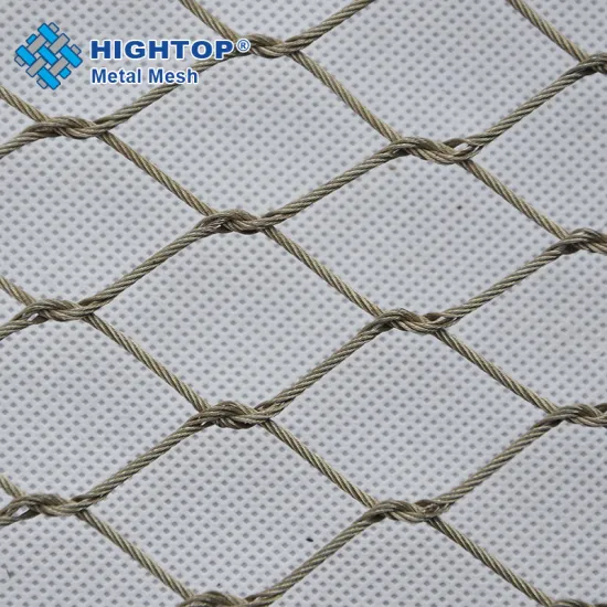 SS316 Stainless Steel Metal Wire Rope Mesh: Applications in Green Wall Facade, Plant Climbing, Helicopter Decks