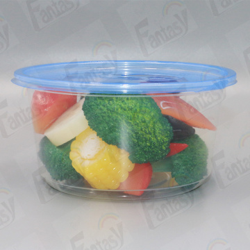 Disposable PET Round Salad Food Container Bowl