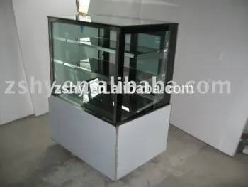 CE Straight Glass Cake Showcase for Bakery Shop