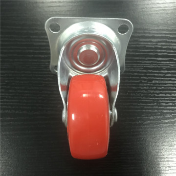 2.5 Inch Plate Swivel PVC Material Small Caster