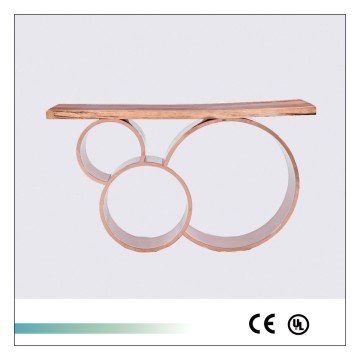 Goolee Fashion Design Wooden Top Metal Base luxury Console Table