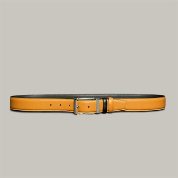 Khaki Genuine Leather Business Men's Belt