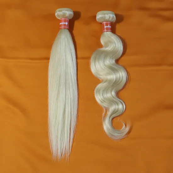 Wholesale 10a grade accept paypal brazilian blonde human straight 3 bundles weaving hair