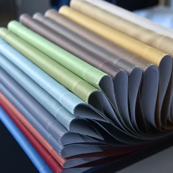 High Density 100% Poly Flame Retardant Dimout Curtains for Hotel Office - Manufacturer Classic Blackout Track Roman Rod