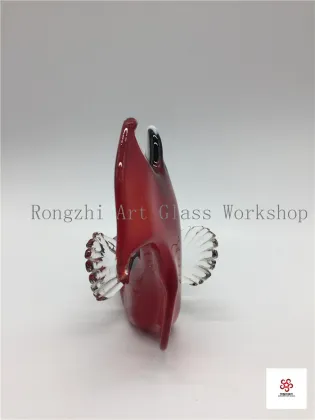 Red Fish Glass Sculpture