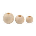 Perles de bois bricolage Round 4/6 / 8 mm
