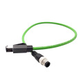 M12 to RJ45 Male Shielded Pre-wired Installation Cable