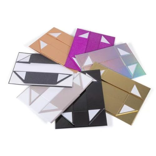 Luxury Custom Logo Folding Magnetic Holographic Paper Boxes